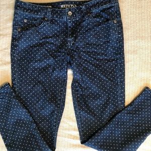 Merona polka dot skinny jeans